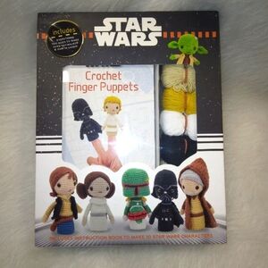 YARN AMIGURUMI kit, Star Wars Crochet Finger Puppets kit